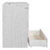 Full Size Murphy Bed With Large Drawers, Space Saving Design - White - Image 3