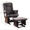 Adeliza - Microfiber Glider Chair With Ottoman - Gray - Image 7