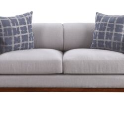 Pelton - Loveseat With 2 Toss Pillows - Walnut