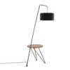 Stork Robyn - Mid-Century Modern Floor Lamp - Black / Walnut / Black - Image 4