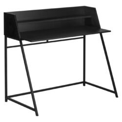 Computer Desk For Home Office, Laptop, Storage Shelves, Modern - Black