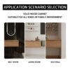 Contemporary 30" Bathroom Cabinet With Soft Close Drawer In Excluding Sink - Imitative Oak - Image 7