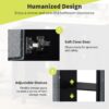 Bathroom Vanity With Two Soft Close Doors, Adjustable Shelves And Three Drawers - Black - Image 6