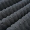 2 In 1 Foldable Sofa Plush Corduroy Sofa Convertible Floor Sofa Bed Deep Seating With Multi Functional Blanket Suitable For Living Rooms - Dark Gray - Image 20
