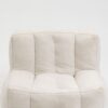 Fluffy Bean Bag Chair, Comfortable Bean Bag For Adults And Children, Super Soft Lazy Sofa Chair With Memory Foam And Ottoman, Indoor Modern Focus Bean Bag Chair For Living Room, Bedroom, Apartment - White - Image 23