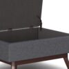 Owen - Coffee Table Storage Ottoman - Slate Gray - Image 4