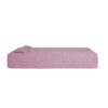 Modern Floor Sofa With 2 Pillows, Convertible Teddy Fabric Foam Filled Sleeper Sofa Bed, Full Size Folding Mattress For Living Room Guest Bed, Playroom, No Assembly Required - Pink - Image 12