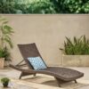 Salem - Wicker Chaise Lounge Chair With Faux Rattan - Mocha - Image 6