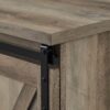 Farmhouse Sliding X Barn Door 58" TV Stand For 65" TVs - Gray Wash - Image 3