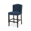 Solara - Fabric Tufted Counter Stool With Nailhead Accents (Set of 2) - Navy Blue - Image 5