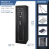 5.51 Cubic Ft Biometric Keypad Riflesafe - Black - Image 8