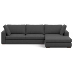 Charlie - Deep Seater Right Sectional Sofa - Gray