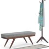Chanelle - Mid Century Ottoman Bench - Pebble Gray - Image 9