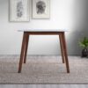 Benton - Modern Top Dining Table - Brown / Walnut Brown / White - Image 5