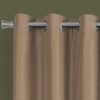2 Pieces Set, Curtain Panel, 100% Blackout, Grommet, Thermal Insulation Polyester, Contemporary & Modern - Brown - Image 3