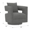 Supe - Swivel Chair - Gray - Image 6