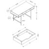 Computer Desk For Home Office, Laptop, Storage Drawers, Contemporary & Modern - Natural - Image 3