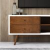Caroline - White TV Stand Up To 72" - Brown / White - Image 9