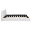 Queen Size Upholstered Platform Bed With Headboard - White - Image 9