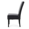 Contemporary Dining Chair (Set of 2) With Rubberwood Legs - Black - Image 8