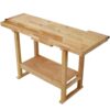 55" Wood Workbench For Garage Workshop And Home - Natural - Image 5