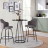 Ahoy - Contemporary Fixed Height Counter Stool (Set of 2) - Black / Gray - Image 7