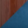 Clara Pebble - 5 Piece Mid-Century Modern Dining Set - Walnut / Clear Square / Blue - Image 5