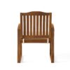 Della - Wood Armchair (Set of 2) Outdoor Dining Chairs - Cream - Image 12