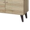 Amidon - TV Stand For TV's Up To 63", With 2 Storage Shelves & 1 Cabinet, Modern Entertainment Centre For TV In Living Room - Oak - Image 2