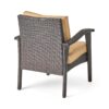 Honolulu - 4 Pieces Wicker Set Outdoor Seating - Brown / Tan With - Image 11