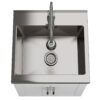 Hennessy - Deluxe Laundry Cabinet With Faucet And Stainless Steel Sink - White - Image 7