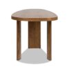 Melvin - Modern Oak Oblong Oval Console Desk - Cafe Brown Oak - Image 2