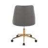 Marche - Contemporary Swivel Task Chair With Casters - Gold / Gray - Image 2