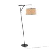 Daniella - Salon Contemporary Floor Lamp - Black / Natural - Image 4