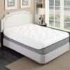 Ultra Plush 13" Gel Memory Foam Mattress For King Size Bed With Double Layered Jacquard Cover - Gray / White - Image 2