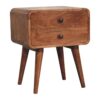 Curved Bedside Table - Caramel - Image 2