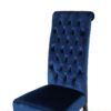 Elegant George Hi Back Dining Chair (Set of 2) With Tufted Velvet - Navy Blue - Image 13