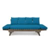 Ottavio - Convertible Sofa Daybed With Water Resistant Cushions - Gray / Teal - Image 8