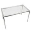 Fuji - Contemporary Dining Table I Glass Top - Clear - Image 5