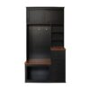 Modern Entryway Bench With Coat Rack, 3 Shelves And Drawers, 3 Sturdy Hooks, Wide Hall Tree With Storage Bench For Hallway - Black - Image 8