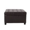 Isabella - Contemporary Ottoman With Storage - Brown - Image 4