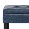 Cosmopolitan - Storage Ottoman Bench With Open Bottom - Denim Blue - Image 6
