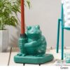 Whimsical - Frog Neptune Umbrella Base Concrete - Green - Image 5