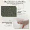 Textured Fabric Ottoman Bench With Hinged Lid - Blackish Green - Image 8