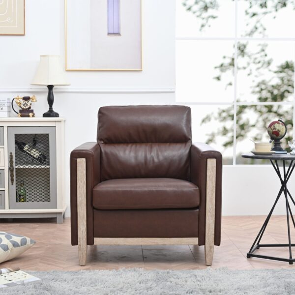 1 Seater Sofa - Brown