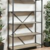 Itzel - Bookshelf - Gray / Oak - Image 8