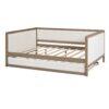 Full Size Daybed With Trundle And Nailhead Decoration - Wood - Image 14