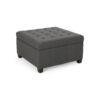Isabella - Ottoman Contemporary Storage Solution - Dark Gray - Image 5
