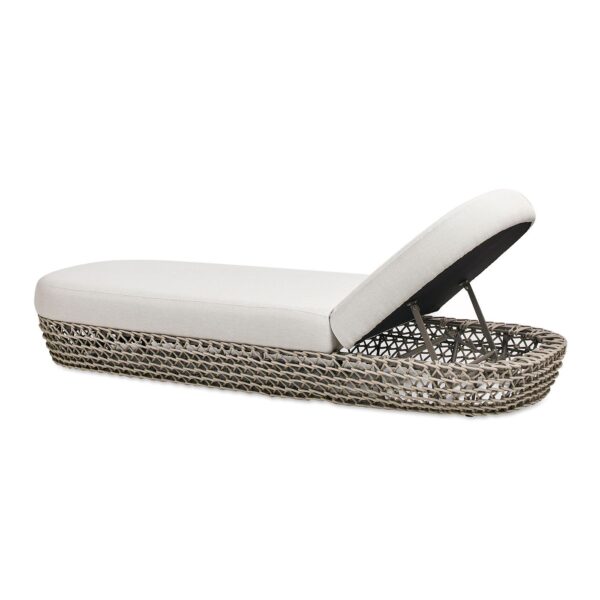 Willow - Sunbrella Upholstered Patio Lounger - Wheat Beige