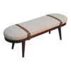 Nordholm Boucle Bench - Walnut - Image 4